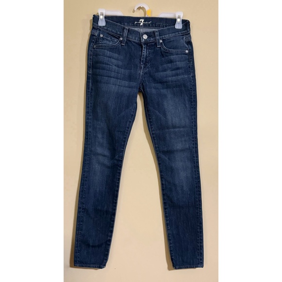 7 For All Mankind ‘Gwenevere’ Skinny Jeans Waist Size 25 - Picture 2 of 12